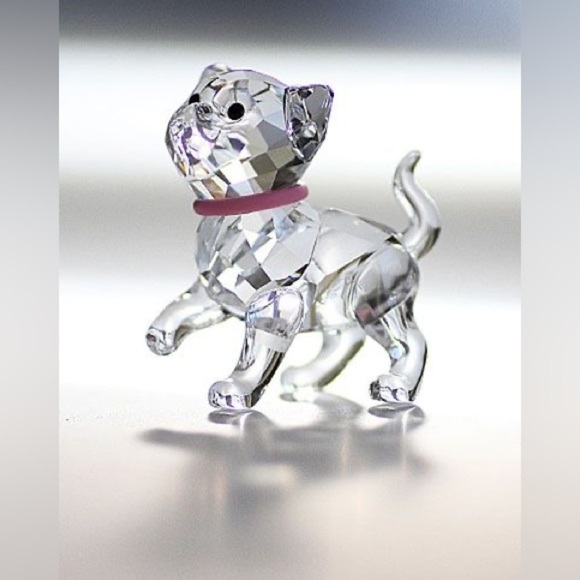 Swarovski Other - Swarovski Small Standing Kitten with Pink Collar